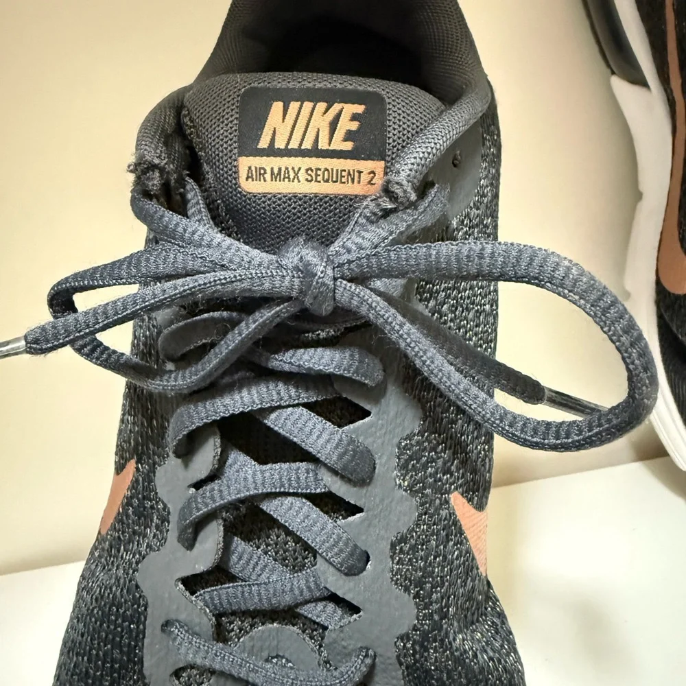 Nike Black and Bronze Athletic Shoes